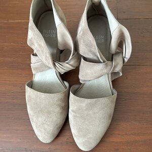 Worn 3 to 4 times Eileen Fisher suede 7 1/2 size